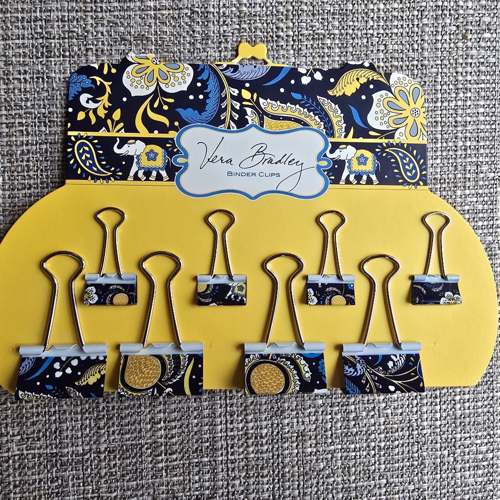 Vera Bradley Binder Clips